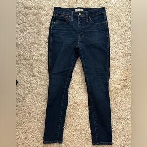 Madewell 10” high rise skinny jeans